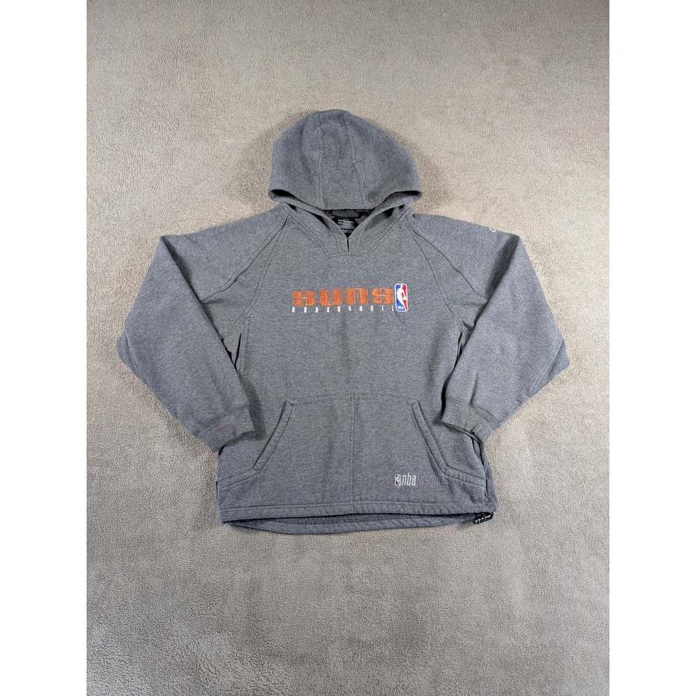 Vintage‎ Reebok Hoodie Youth L  Gray Phoenix Suns Basketball NBA Fusion 90s
